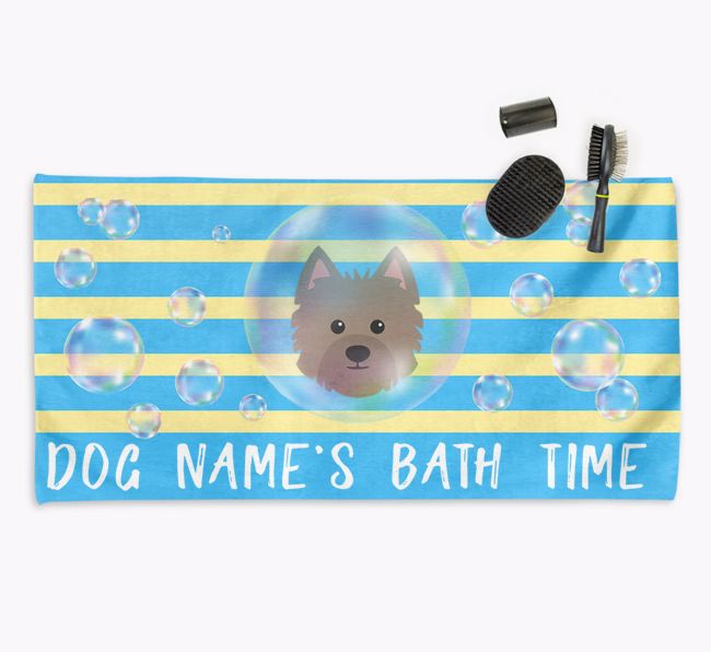 'Bathtime' Personalized Towel for your {breedCommonName}